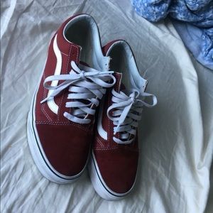 Burgundy vans